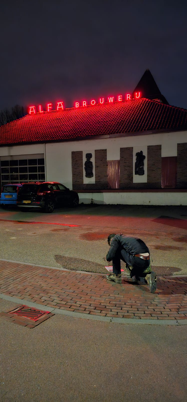 Het te vinden object onderweg en coördinaten bepalen